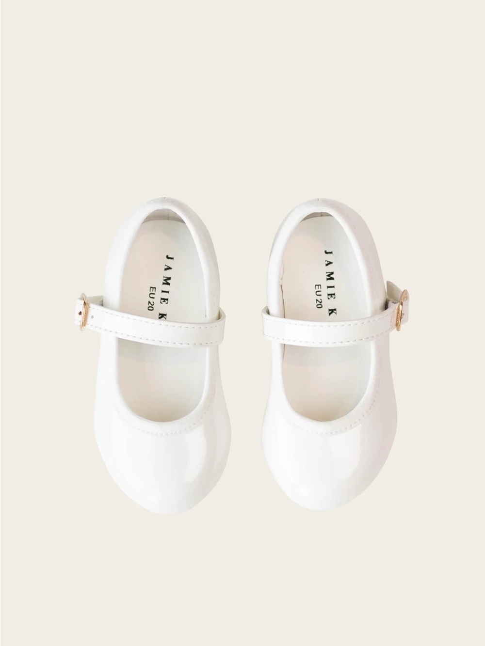 Jamie Kay White Patent Mary Jane Shoes for Kids